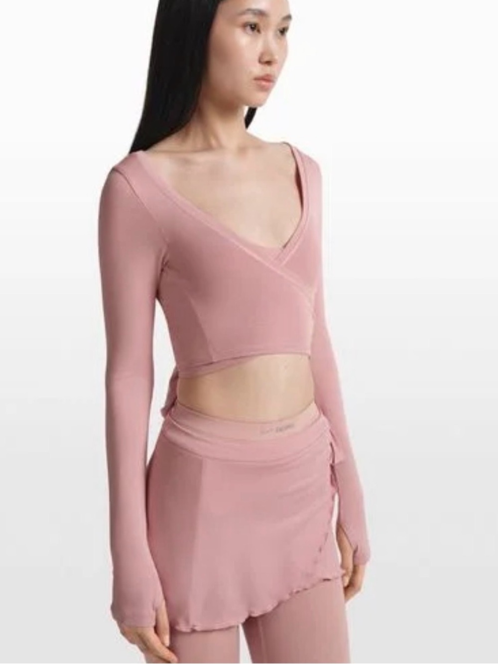 Nike x SKIMS Women's Wrap Long Sleeve Cropped Top